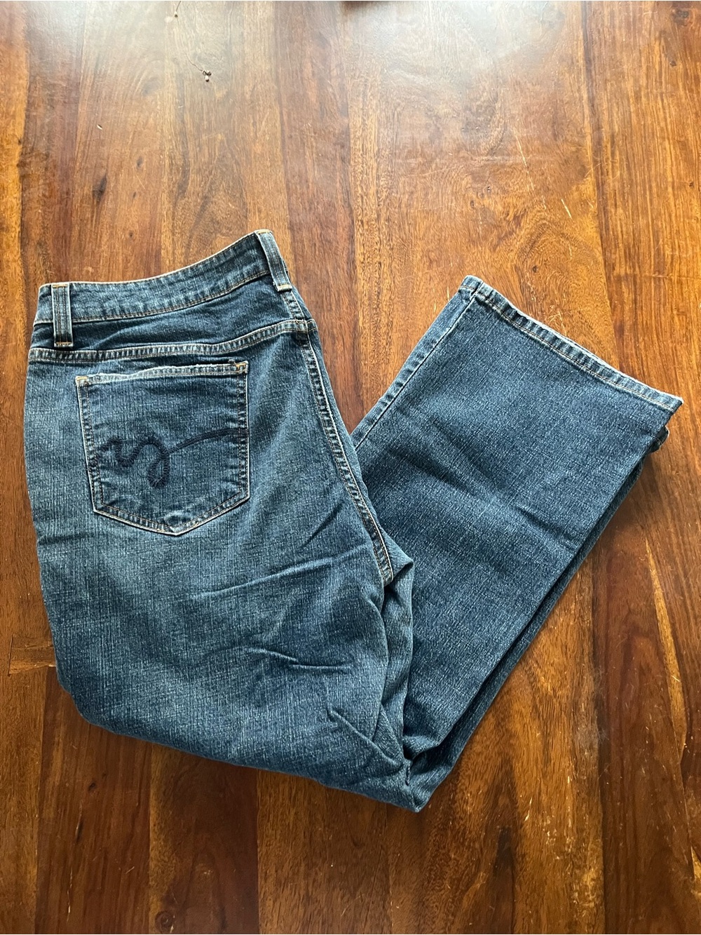 Mossimo Denim Cropped Bootcut Jeans Mid Rise Medium Wash Size 20W